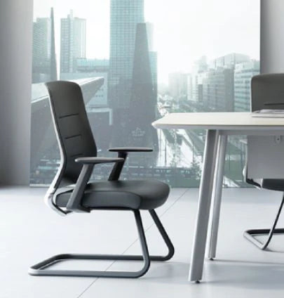 Silla Ejecutiva Deno de Dialogo Eco Cuero Negro
