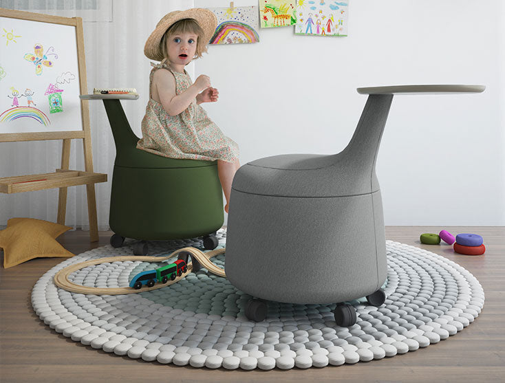 Pouf Yoco c/Ruedas, c/Mesa y Almacenamiento