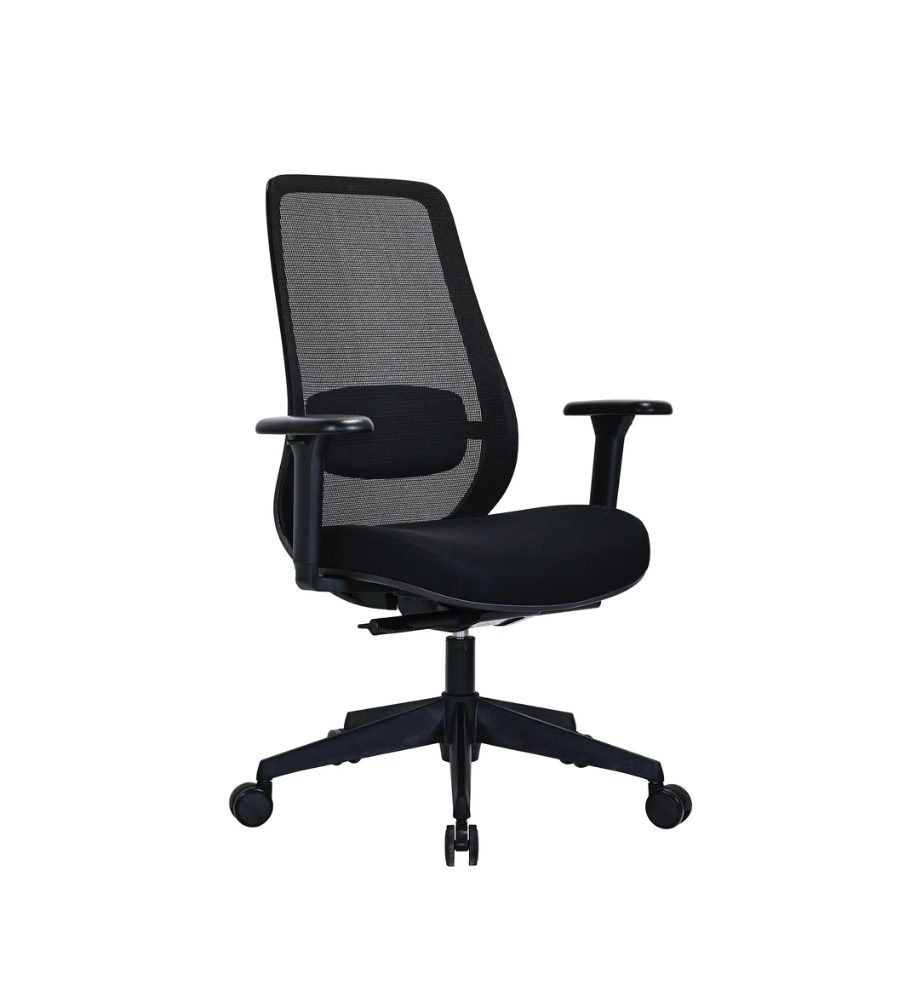 Silla de oficina ergonómica Axis negra