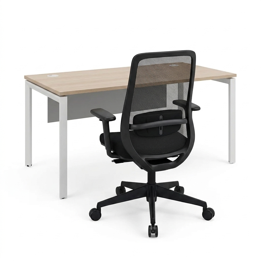 Silla Axis + Escritorio Cadi 140 x 80 cm